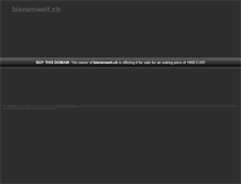Tablet Screenshot of bienenwelt.ch